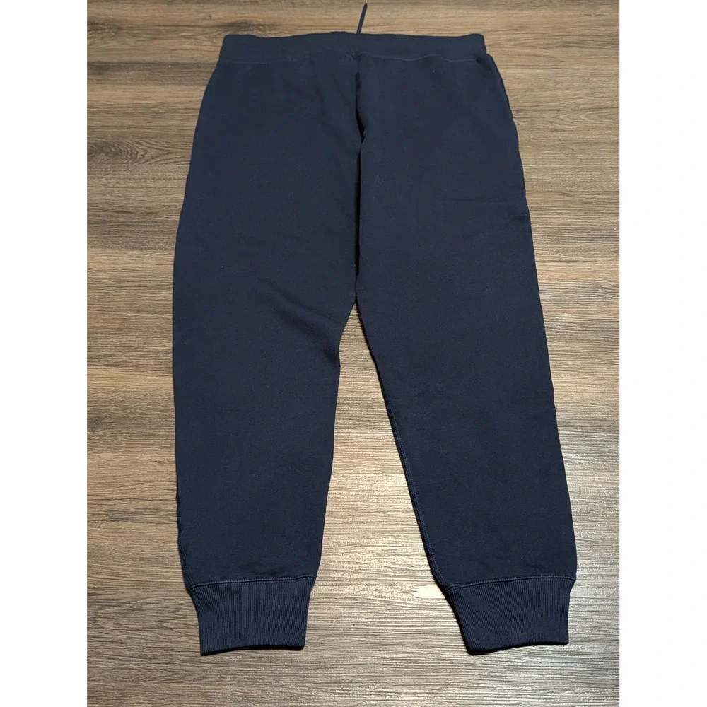Polo Ralph Lauren Mens Jogger Sweatpants Navy Blue Red Pony Logo Size Large